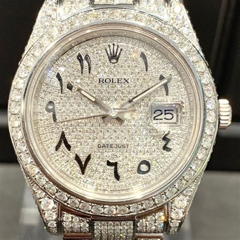 arabic rolex iced out